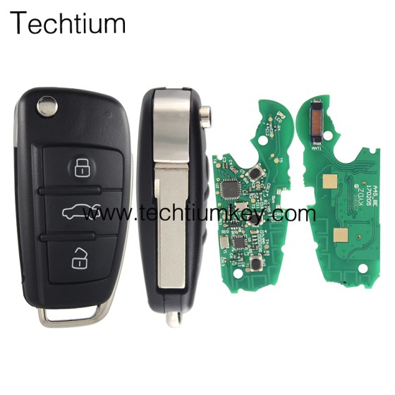 315Mhz 8E chip 8E0837220Q 3 button remote key for Audi A6L
